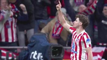 马竞半场4-0巴萨!卢克曼禁区内做球!阿尔瓦雷斯劲射破门!